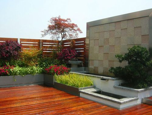 现代风格屋顶花园景观设计,施工一体化